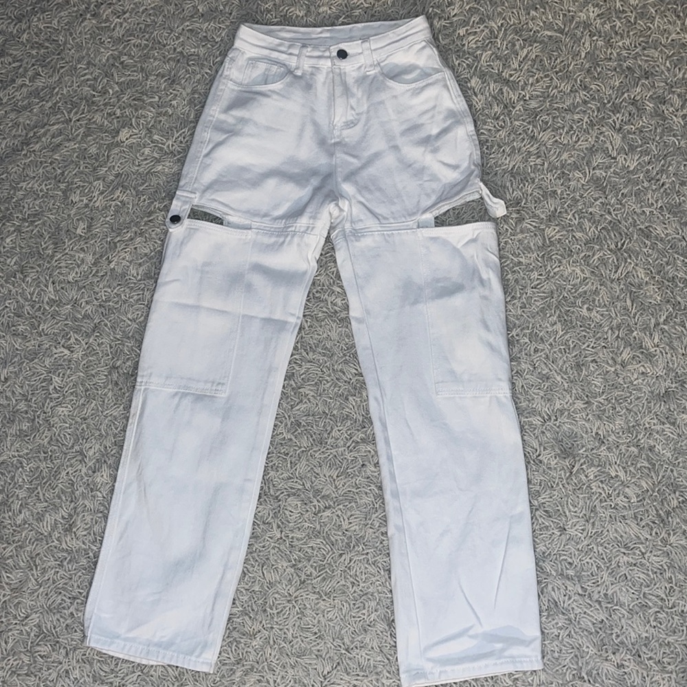 White Wide Leg Jeans 😍
